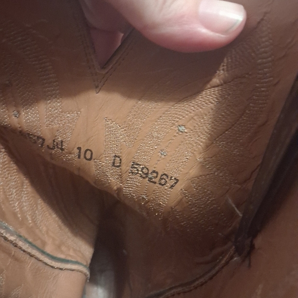 Lucchese 2000 Dark Brown Western Leather Cowboy Boots Size US 10 - Picture 7 of 7